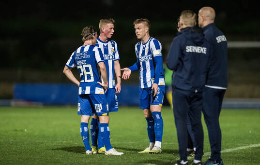 Lucas Kåhed, Benjamin Brantlind and Oscar Wendt of IFK