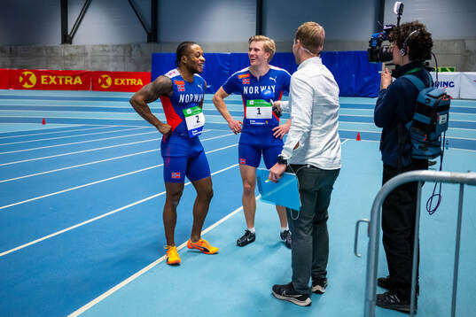 Salum Kashafali and Jacob Vaula of Norway