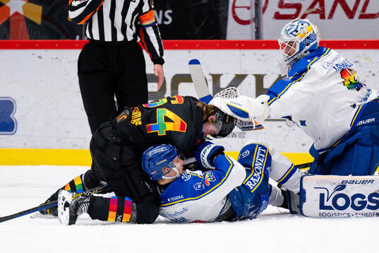 Skellefteås Jonathan Pudas och Leksands Patrik Norén