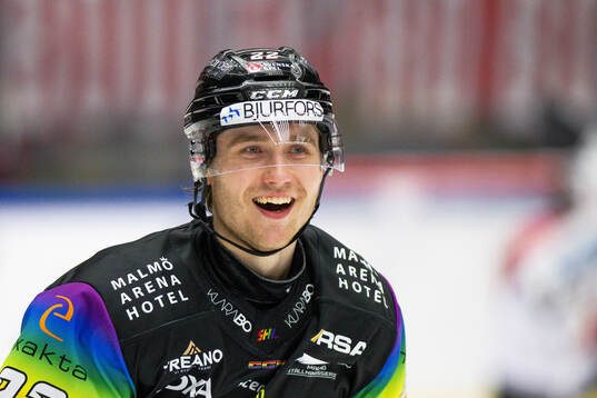 Malmö Redhawks Janne Kuokkanen jublar