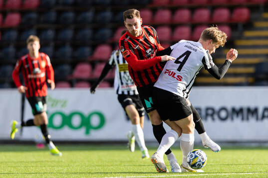 Brommapojkarnas Rasmus Örqvist och Landskronas Gustaf