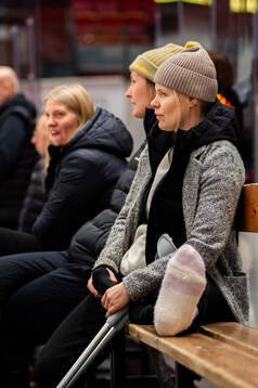 Brynäs Anna Meixner, skadad i båset