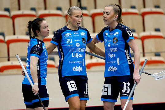 Kalmarsunds Karen Farnes, Amanda Lind och Clara Hellgren