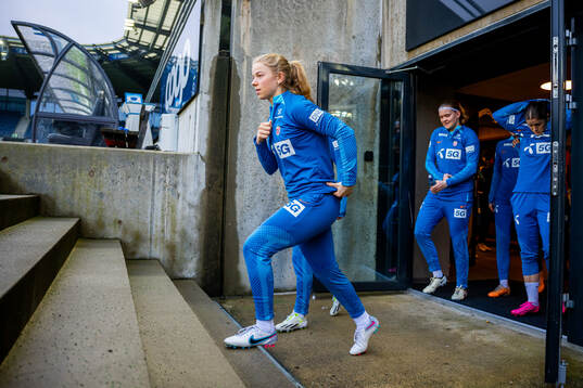 Justine Kielland of the Norwegian women's national football