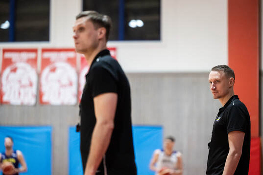 Tränare Ludwig Degernäs och tränare Mikko Riipinen