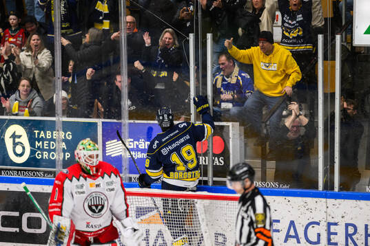 HV71s Henrik Borgström jublar