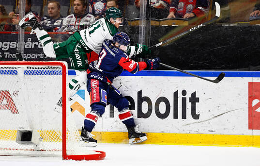 Färjestads Joakim Nygård och Linköpings Linus Hultström