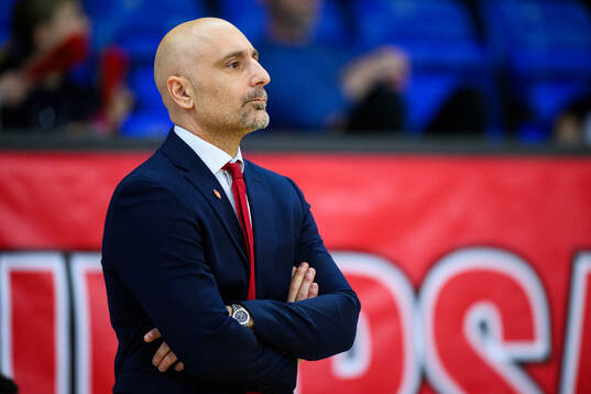 Uppsalas tränare Panagiotis Nikolaidis