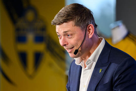 Head coach Jon Dahl Tomasson of the Swedish national