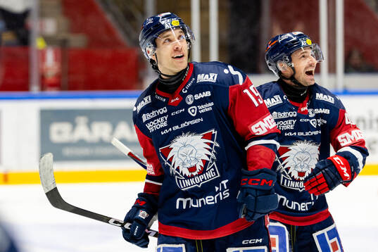 Linköpings Patrick Russell jublar