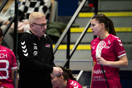Malmös tränare Patric Johansson och Anna Lindell