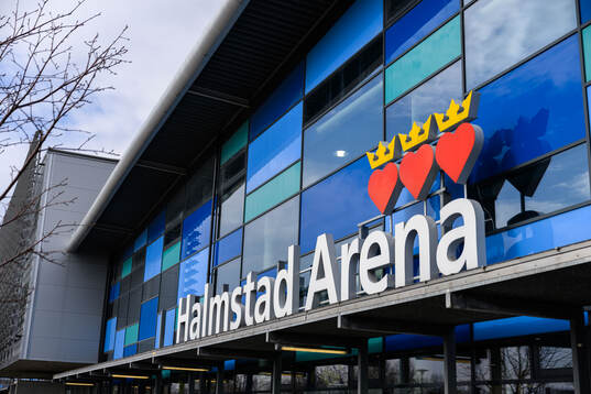 Exteriör av Halmstad Arena