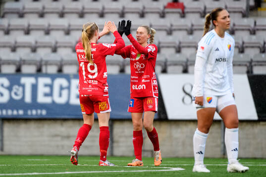 Örebros spelare jublar