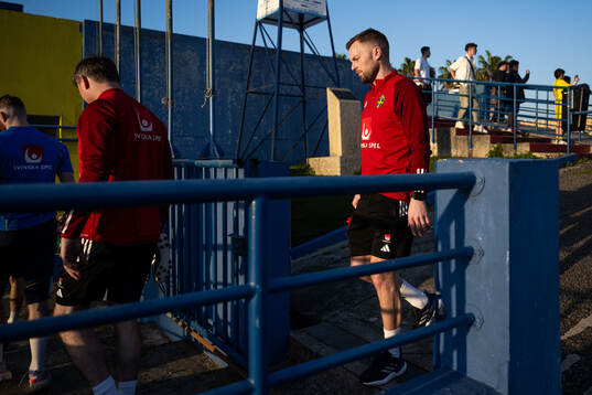 Assistant coach Sebastian Larsson of the Swedish men's
