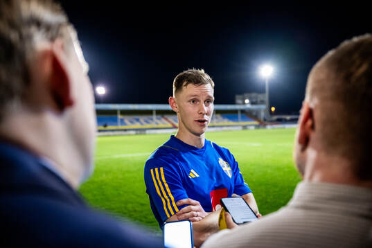 Emil Krafth of the Swedish men's national football team