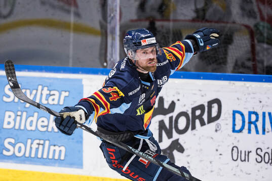 Djurgårdens Daniel Brodin jublar