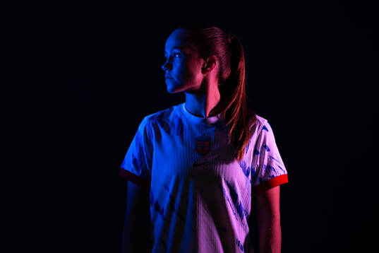 Guro Reiten of the Norwegian national football team poses