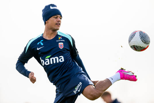 Oscar Bobb of the Norwegian national football team