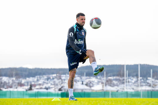 Aron Dønnum of the Norwegian national football team