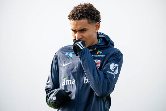 Antonio Nusa of the Norwegian national football team