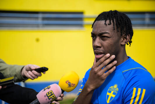 Anthony Elanga of the Swedish men's national football team