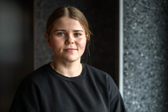 Hanna Thuvik of Sweden poses for a portrait at a press