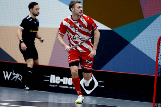 Pixbos William Lindh innebandymatchen i herrarnas