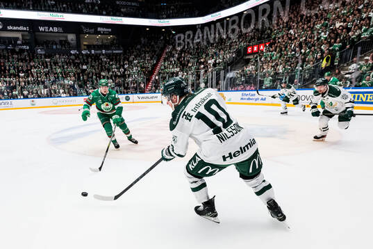 Rögles Viktor Smeds och Färjestads Marcus Nilsson