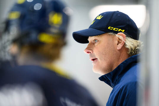 Assistant coach Andreas Spångberg of Sweden