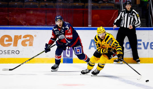 Linköpings Patrick Russell och Skellefteås Andreas Johnson