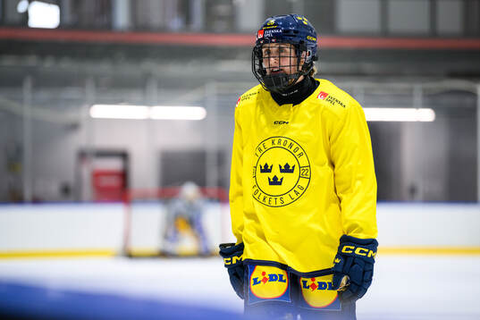 Hanna Olsson of Sweden at a practice session