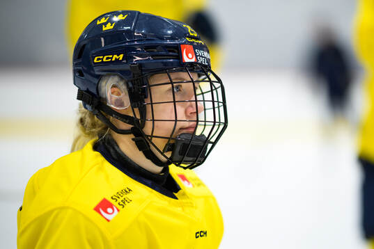 Lina Ljungblom of Sweden at a practice session