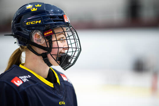 Josefin Bouveng of Sweden at a practice session