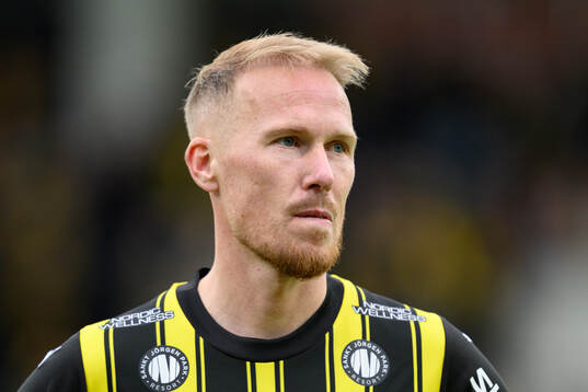 Häckens Mikkel Rygaard Jensen vid lineup