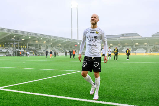 Mjällbys Viktor Gustafson jublar