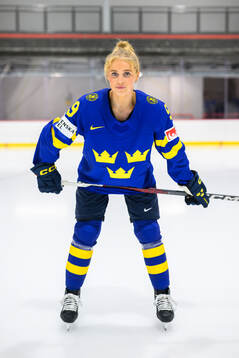 Emma Forsgren of Sweden at a team photo shoot