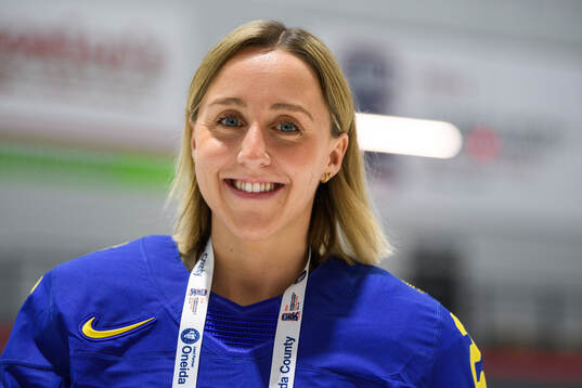 Hanna Olsson of Sweden at a team photo shoot