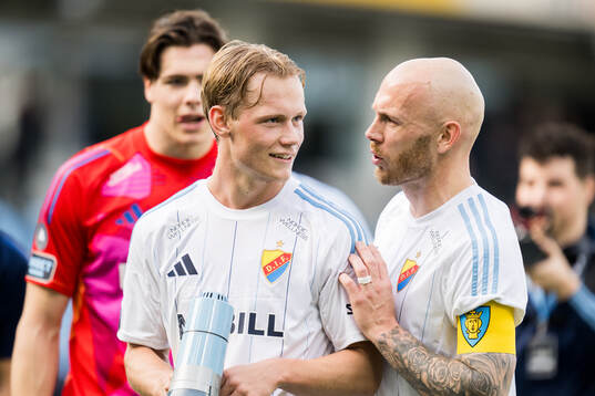 Djurgårdens Tobias Gulliksen och Magnus Eriksson
