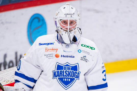 Karlskogas målvakt Victor Brattström
