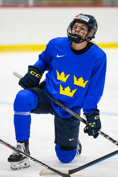 Josefin Bouveng of Sweden at a practice session