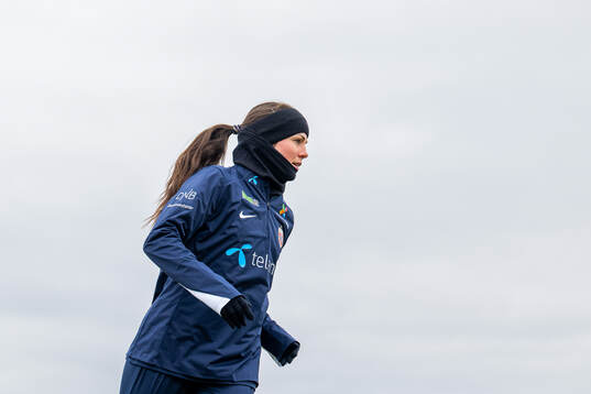 Tuva Hansen of the Norwegian women's national football team