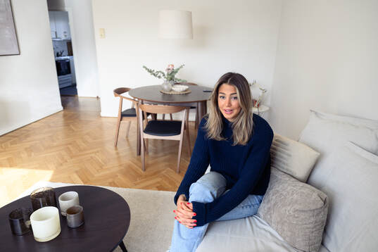 Sävehofs Emma Mihailovic blir intervjuad