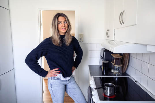 Sävehofs Emma Mihailovic i sitt kök