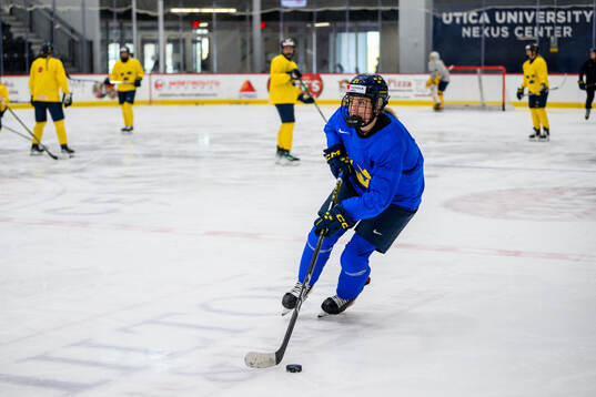 Lova Blom of Sweden at a practice session