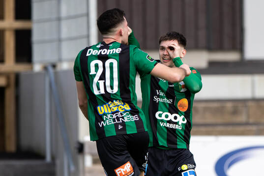 Varbergs Isak Bjerkebo jublar