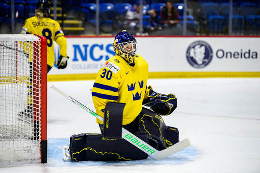 Goaltender Emma Söderberg of Sweden