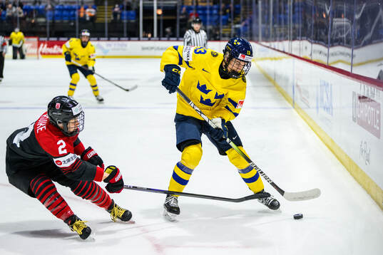 Shiori Koike of Japan and Wilma Sundin of Sweden