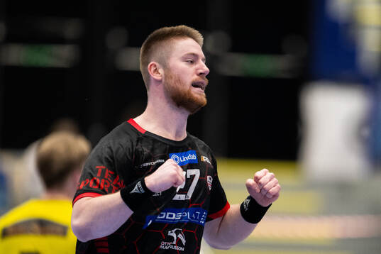 HK Malmös Hugo Stuivers jublar