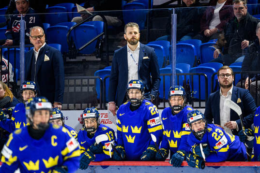 Assistant coach Andreas Spångberg, head coach Ulf Lundberg