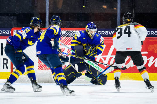 Goaltender Emma Söderberg of Sweden